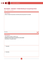 Worksheet - Activity 6 - Understanding & recognising stress front page preview
              
