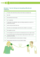 Handout - Tips for talking and navigating difficult peer situations front page preview
              