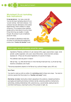Worksheet - Food Marketing Task Instructions front page preview
              