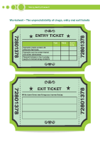 Worksheet - The unpredictability of drugs, entry and exit tickets front page preview
              