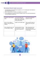 Worksheet - Social media scorecard front page preview
              