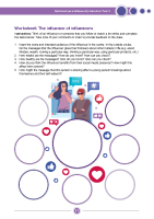 Worksheet - The influence of influencers front page preview
              