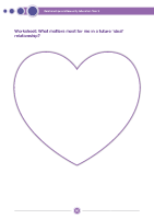 Worksheet - What matters most for me in a future ‘ideal’ relationship 2 front page preview
              