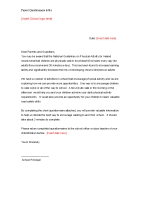 Parent Questionnaire Letter front page preview
              