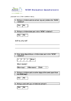 WOW Evaluation Questionnaire front page preview
              