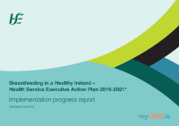 HSE Breastfeeding Action Plan Implementation progress report front page preview
              