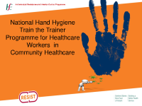 Hand Hygiene Train the Trainer Co-ordinator Programme Materials front page preview
              