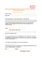 Trainer Agreement Form front page preview
              