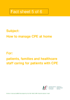 Fact sheet 5: How to manage CPE when you are at home  front page preview
              