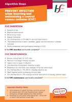 Algorithm Steps - Prevent Infection when inserting and maintaining a CVC front page preview
              