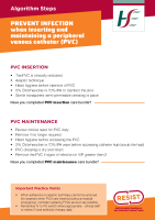 Algorithm Steps - Prevent infection when inserting and maintaining a PVC front page preview
              