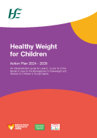 HSE Healthy Weight for Children Action Plan 2024-2028 front page preview
              