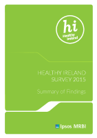 Healthy Ireland Survey 2015 Summary of Findings front page preview
              