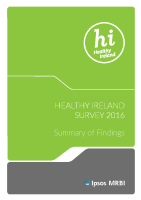 Healthy Ireland Survey 2016 Summary of Findings front page preview
              