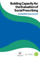Building Capacity for the Evaluation of Social Prescribing Evaluability Assessment front page preview
              