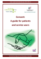 Consent A guide for patients and service users front page preview
              