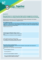 Better Together Appendix 10 Essential steps for Patient Engagement Activities front page preview
              