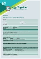 Better Together Appendix 16 Application form front page preview
              