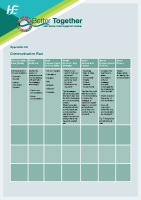 Better Together Appendix 6.8 Communication Plan front page preview
              