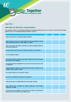 Better Together Appendix 6 Checklist for Effective Communication front page preview
              