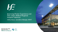 Improving patient experience in ED and flow within MRHT front page preview
              