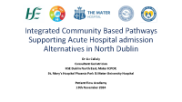 Integrated Community Based Pathways supporting Acute Hospital Admission Avoidance front page preview
              