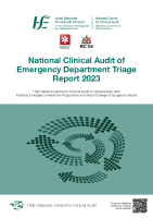 HSE National Clinical Audit of Emergency Department Triage Report 2023 front page preview
              