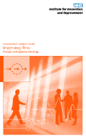 NHS Improving Flow Process and System Thinking  front page preview
              