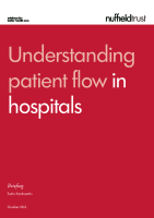 Nuffield Trust Understanding patient flow in hospitals front page preview
              