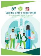 HSE Vaping and E-Cigarette Information 2023 A5 Print Ready front page preview
              