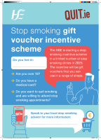 Stop Smoking Gift Voucher Incentive Scheme A3 Poster front page preview
              