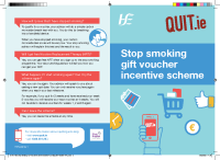 Stop Smoking Gift Voucher Incentive Scheme Leaflet front page preview
              