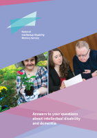 NIDMS Answers to your Questions About Intellectual Disability and Dementia front page preview
              