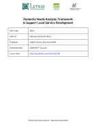 Dementia Needs Analysis Framework to Support Local Service Development front page preview
              