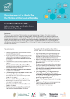 Development of a Model for the National Dementia Registry: Accessible Summary Document front page preview
              