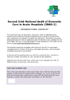 INAD2 Hospital Organisational Audit Tool front page preview
              