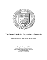 The Cornell Scale for Depression in Dementia front page preview
              