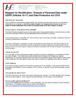 Right to Rectification Erasure form front page preview
              