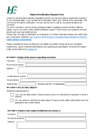 Right to Rectification Form front page preview
              