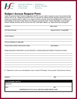Subject Access Requests (SARS) form front page preview
              