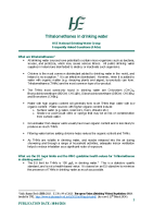 Trihalomethanes in drinking water FAQs front page preview
              