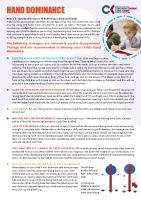 Paediatric Occupational Therapy: Developing hand dominance front page preview
              