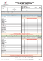 Medicine Request and Administration Record for PHN services front page preview
              