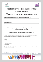 Patient Experience Survey 2017 front page preview
              