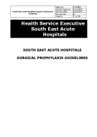 South East Acute Hospitals Surgical Prophylaxis Guidelines 2016 front page preview
              