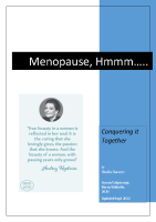 Menopause, Hmmm….. front page preview
              