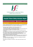 SSWHG Patient Safety Indicator Reports April 2019 front page preview
              