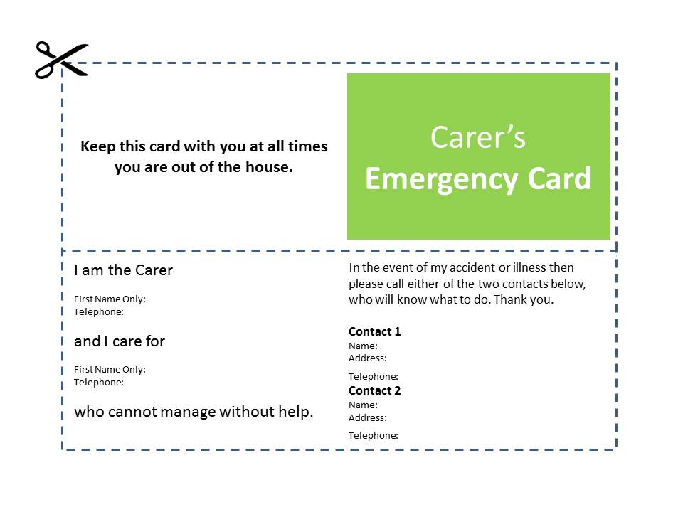 Carers Emergency Card