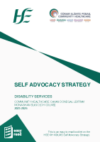 Self Advocacy Strategy Easy Read front page preview
              