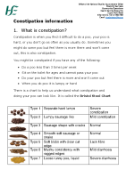 Constipation Plain English leaflet front page preview
              